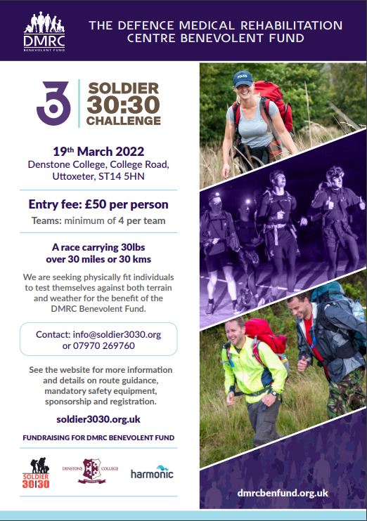 Denstone College to host the Soldier 30:30 Challenge