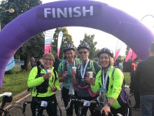 Denstone College nurses take part in the Race the Sun Challenge