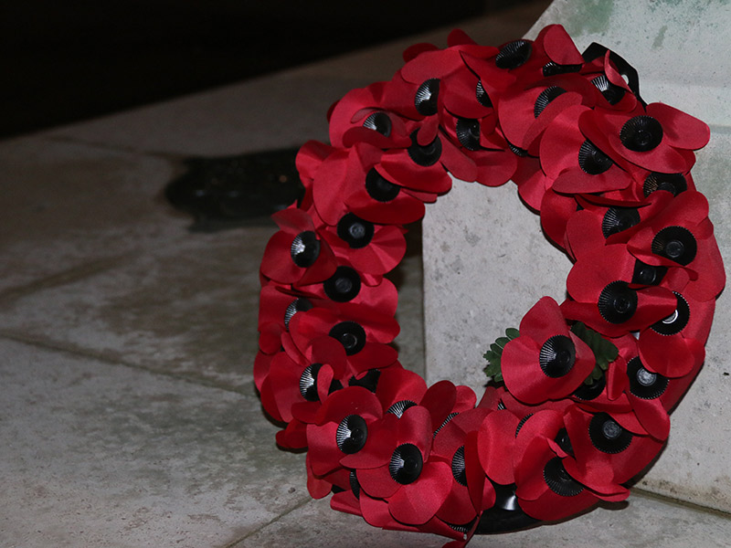 Remembrance Day service Friday 8 November 2019