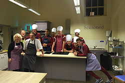 Denstone Rugby 1st XV in Cookery Masterclass