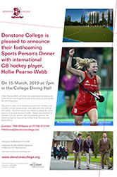 Denstone College to Hold Sports Persons' Dinner