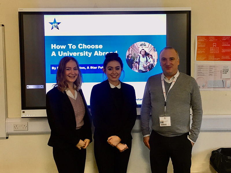 Denstone College pupils attend seminar on studying in Australasia and Europe 